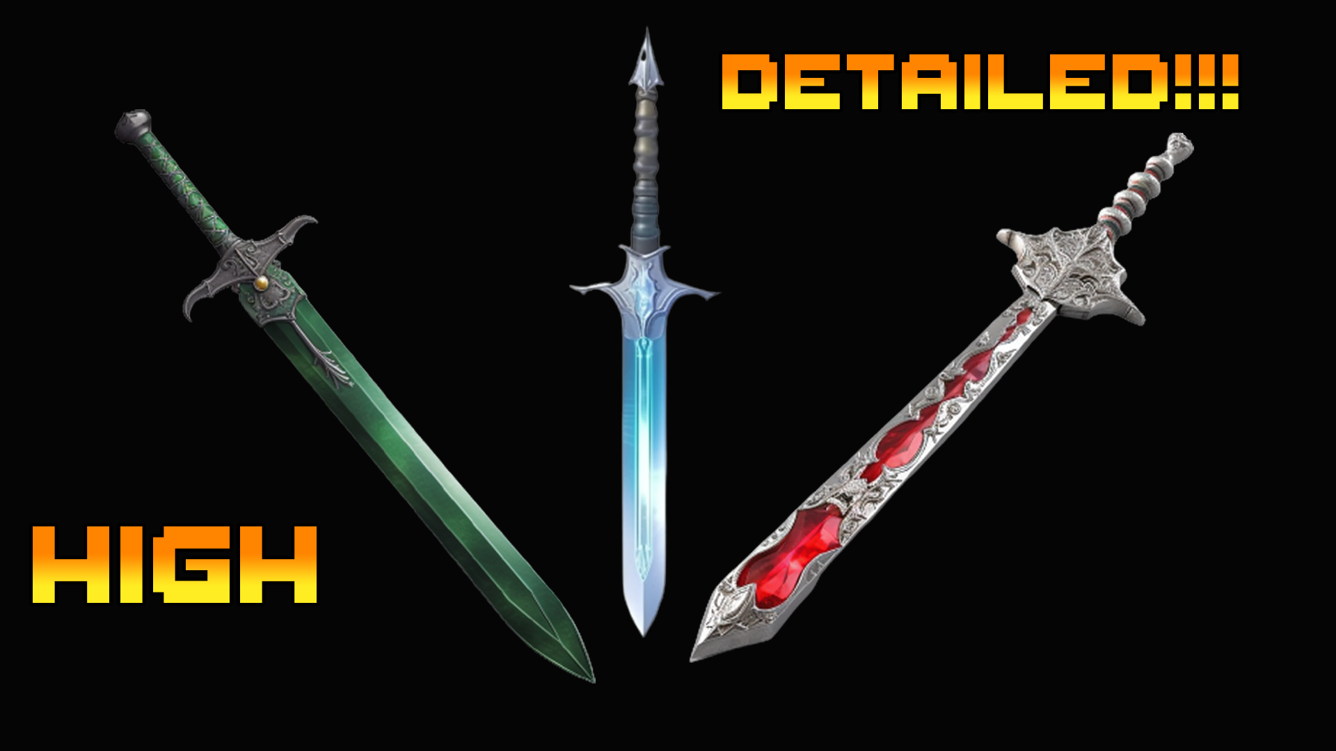 Realistic 2d Swordpack - Game Sprites